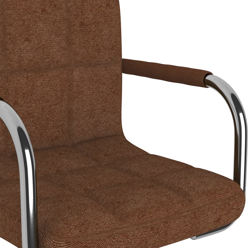 Pasukamos valgomojo kėdės, 2vnt., rudos spalvos, audinys | Stepinfit