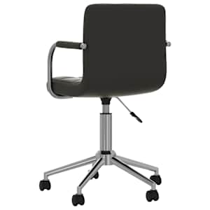 Otočná kancelářská židle černá umělá kůže - obrázek 5