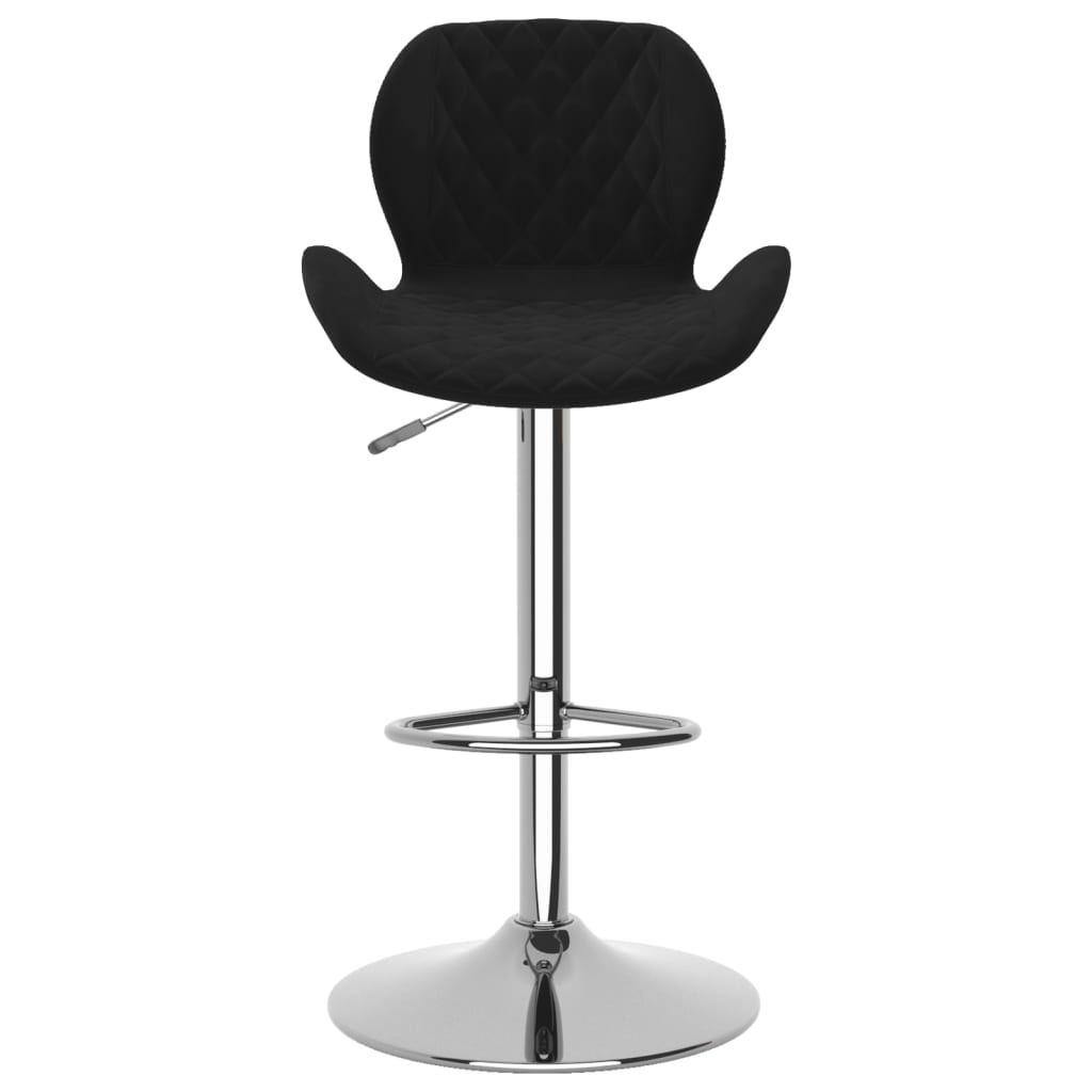 vidaXL Tabouret de bar Noir Velours