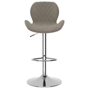 vidaXL Tabouret de bar Gris clair Velours