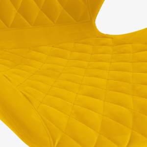 Barski stolčki 2 kosa gorčično rumen žamet - slika 7