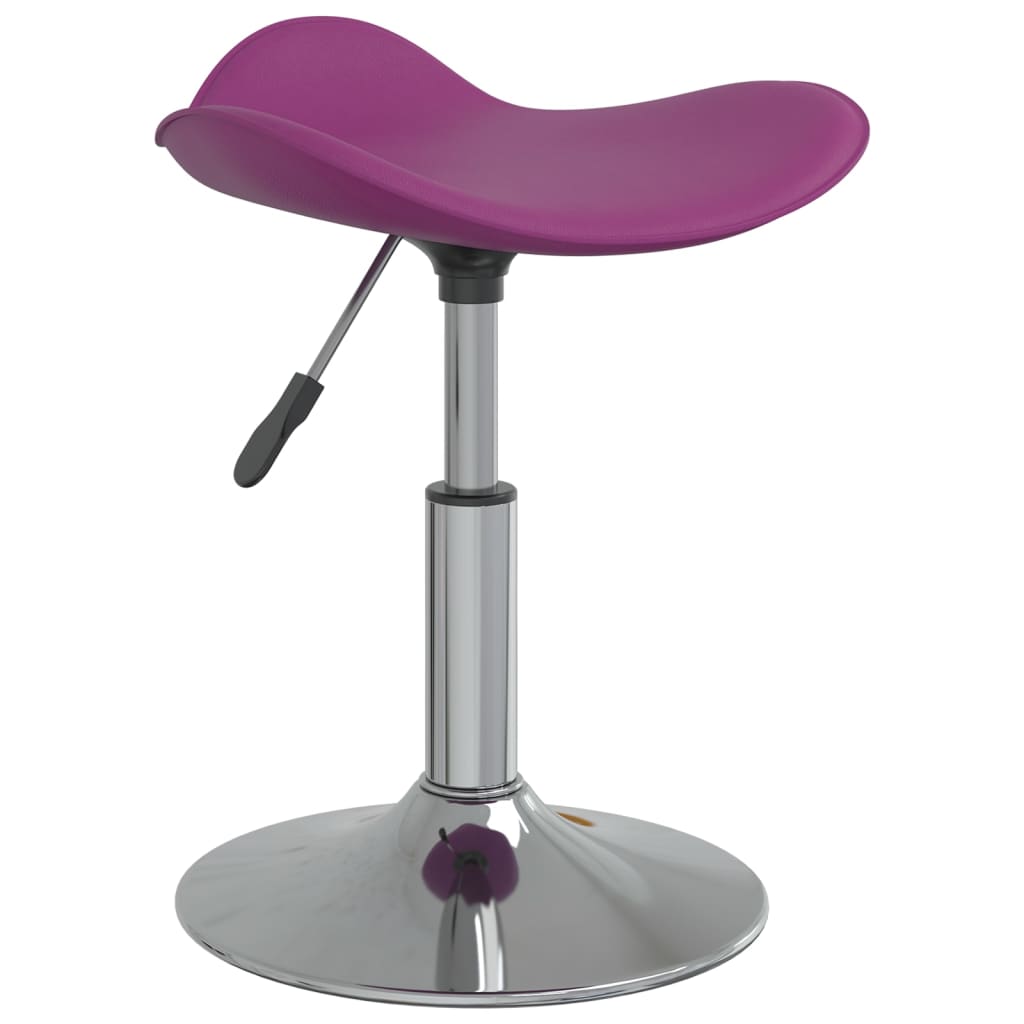 

vidaXL Eetkamerstoelen 2 st verchroomd staal en kunstleer paars