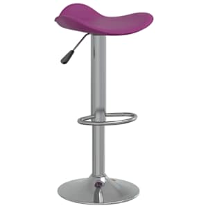 vidaXL Baro taburetės, 2vnt., violetinės, plienas ir dirbtinė oda