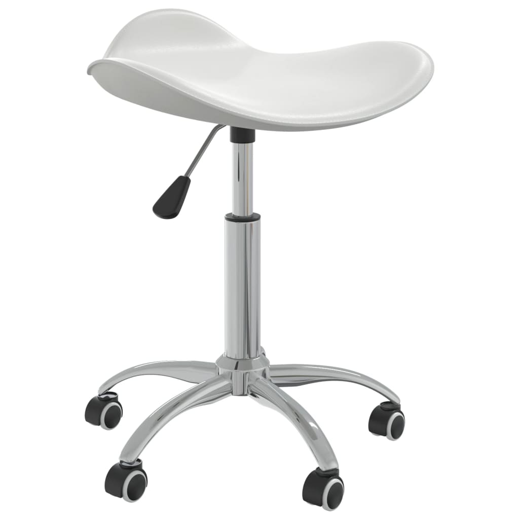 vidaXL drejelige spisebordsstole 2 stk. kunstlæder hvid