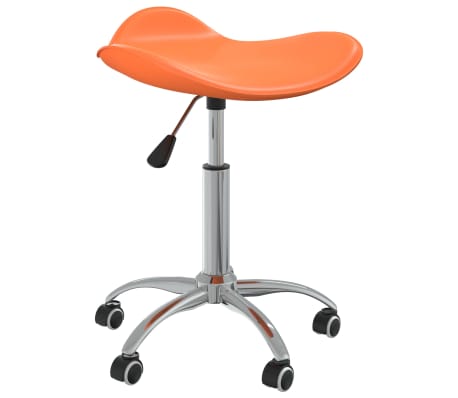 vidaXL Chaises à manger pivotantes lot de 2 orange similicuir