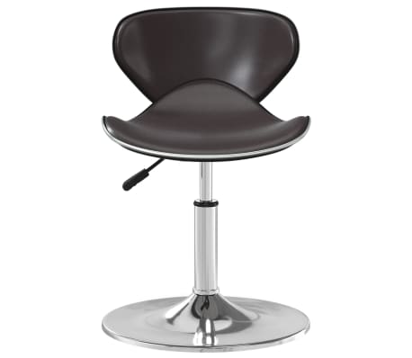 vidaXL Baro taburetė, rudos spalvos, dirbtinė oda