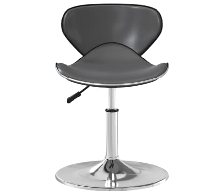 vidaXL Baro taburetė, pilkos spalvos, dirbtinė oda