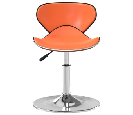 vidaXL Tabouret de bar Orange Similicuir