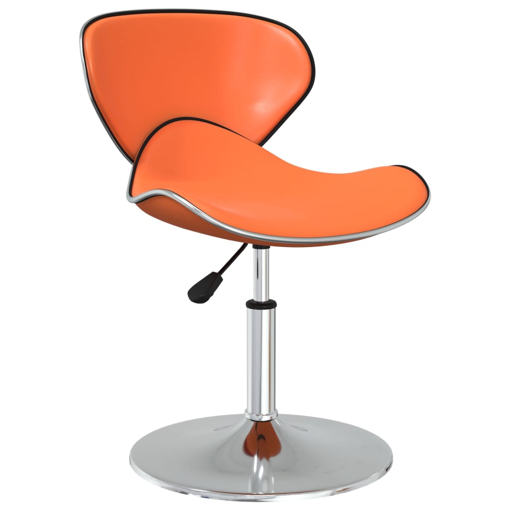 

vidaXL Eetkamerstoelen 2 st kunstleer oranje