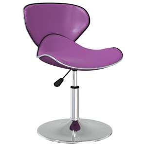 vidaXL Valgomojo kėdės, 2vnt., violetinės spalvos, dirbtinė oda