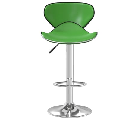 vidaXL Tabouret de bar Vert Similicuir