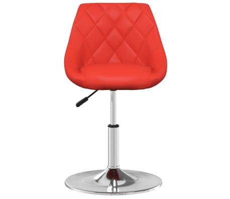 vidaXL Jídelní židle červená umělá kůže
