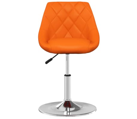 vidaXL Jídelní židle oranžová umělá kůže