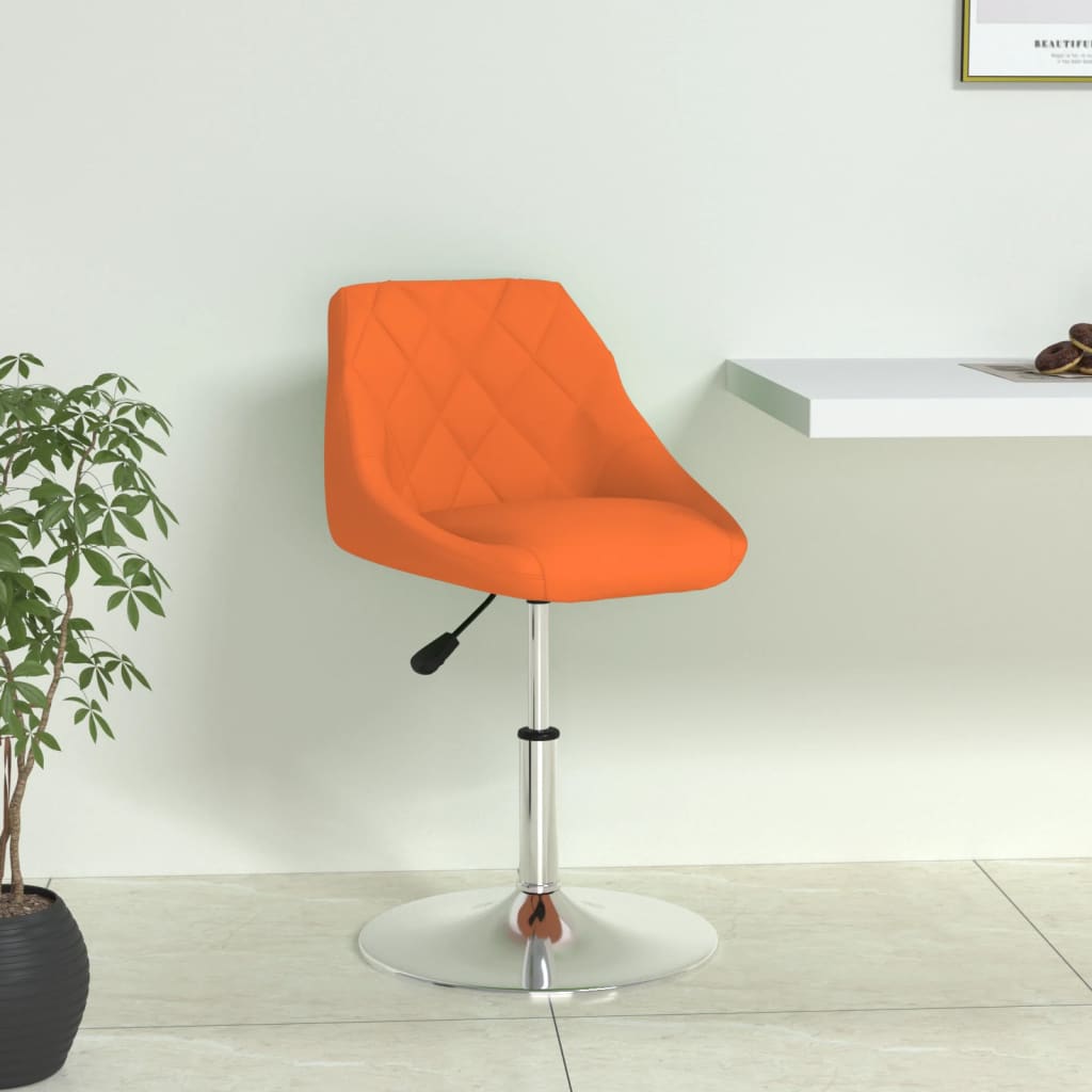 vidaXL Scaun de birou, portocaliu, piele ecologică vidaXL