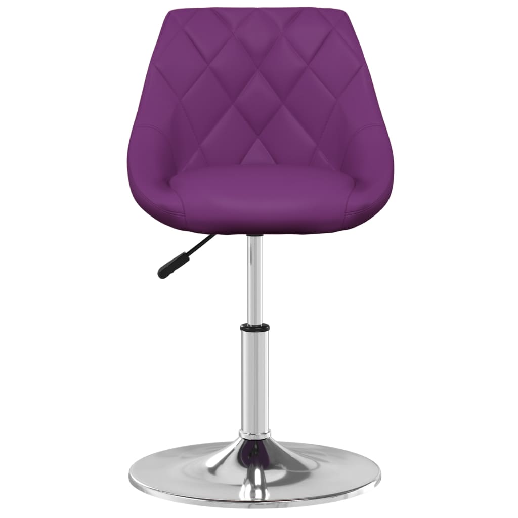 vidaXL Jídelní židle fialová umělá kůže