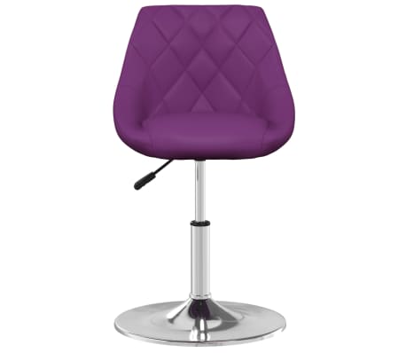 vidaXL Jídelní židle fialová umělá kůže