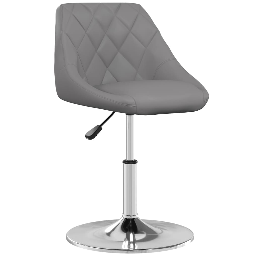 

vidaXL Eetkamerstoelen 2 st kunstleer grijs