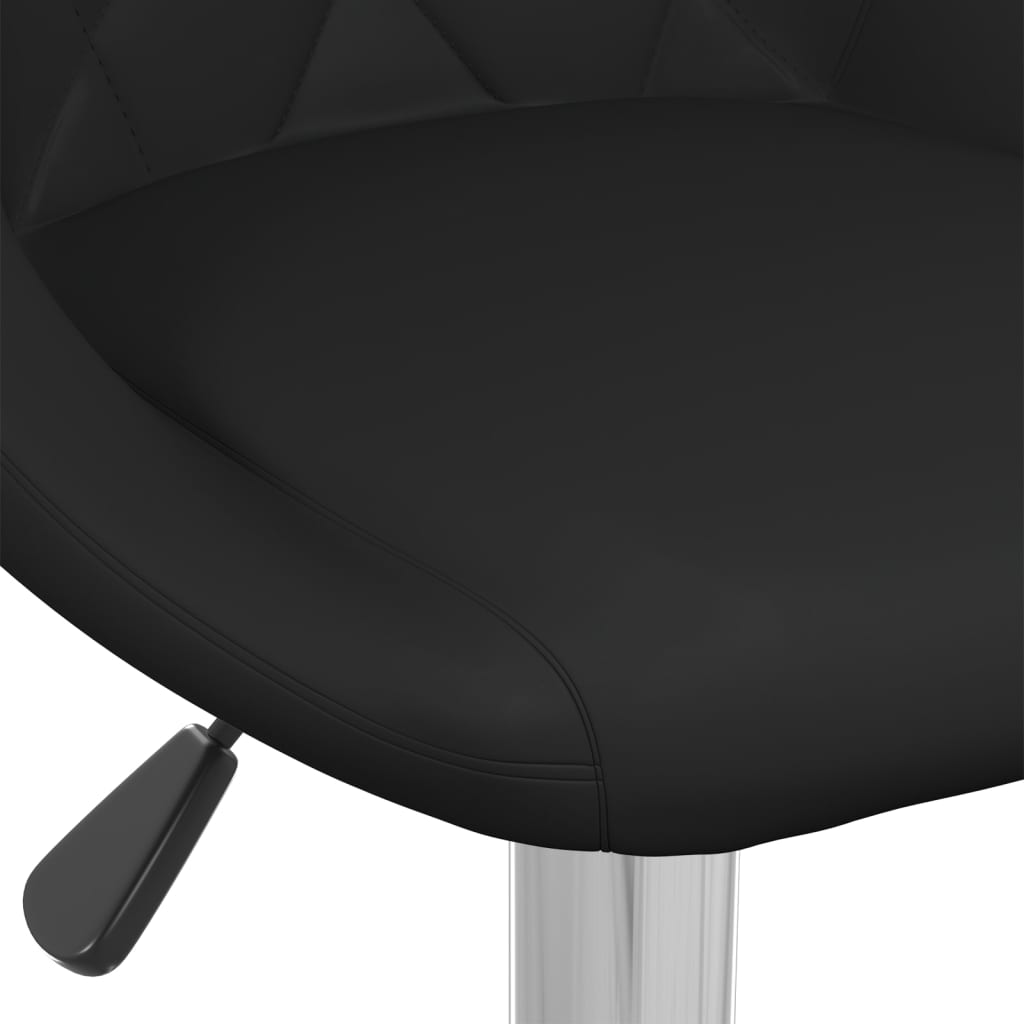 Barová stolička černá umělá kůže