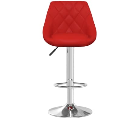 vidaXL Tabouret de bar Rouge bordeaux Similicuir