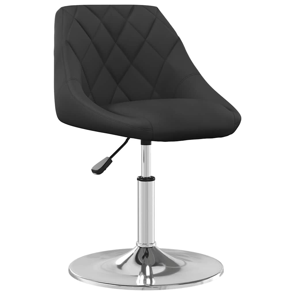 vidaXL Eetkamerstoelen draaibaar 2 st fluweel zwart afbeelding