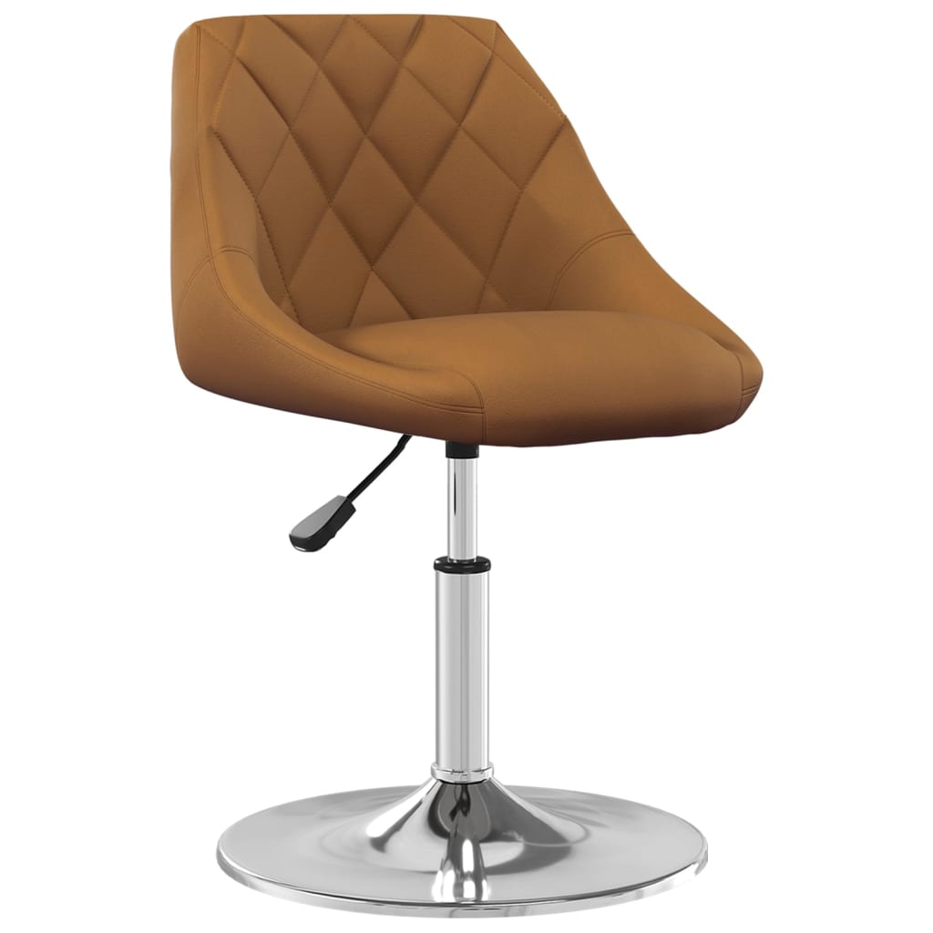 Thumbnail - vidaXL Esszimmerstühle 2 Stk. Drehbar Braun Samt