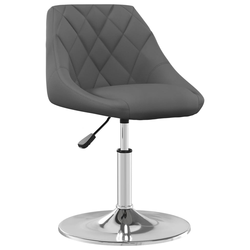 

vidaXL Eetkamerstoelen draaibaar 2 st fluweel donkergrijs