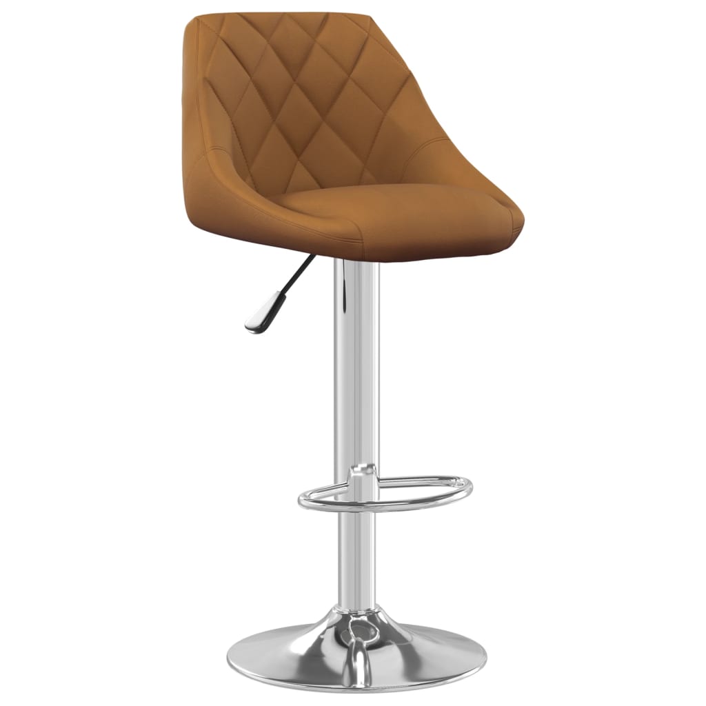 vidaXL Bar Stool Brown Velvet-image-8720286536728