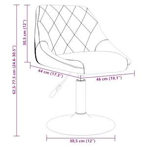Barski stolček rjav žamet - slika 9