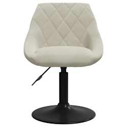 vidaXL Tabouret de bar Cr&egrave;me Velours