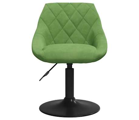 vidaXL Tabouret de bar Vert clair Velours