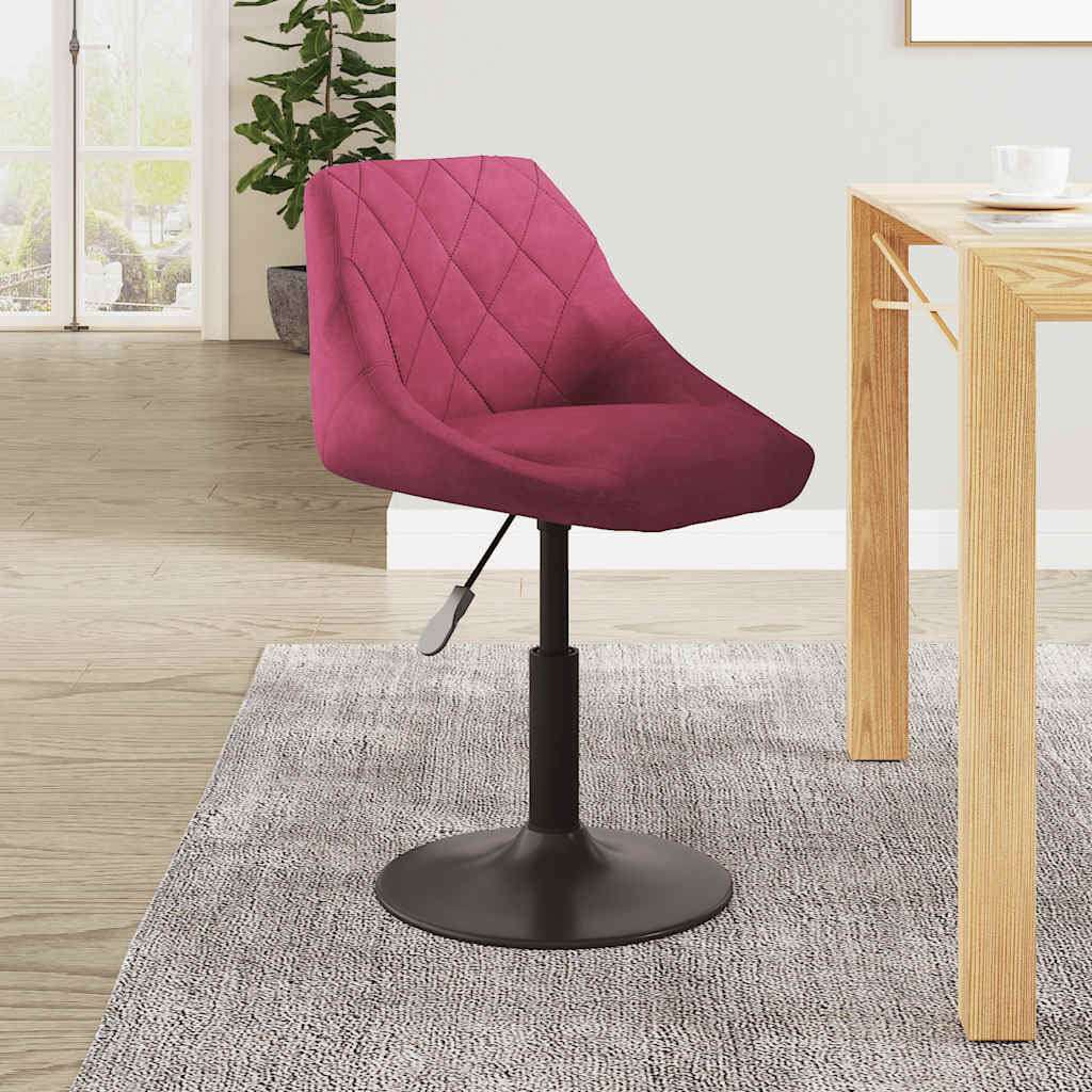 vidaXL Barhocker Weinrot Samt