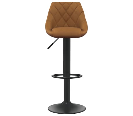 vidaXL Bar Stool Brown Velvet