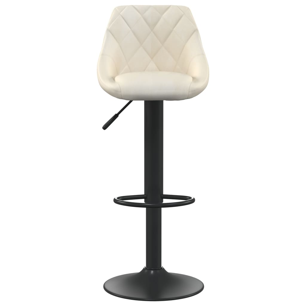 vidaXL Bar Stool Cream Velvet