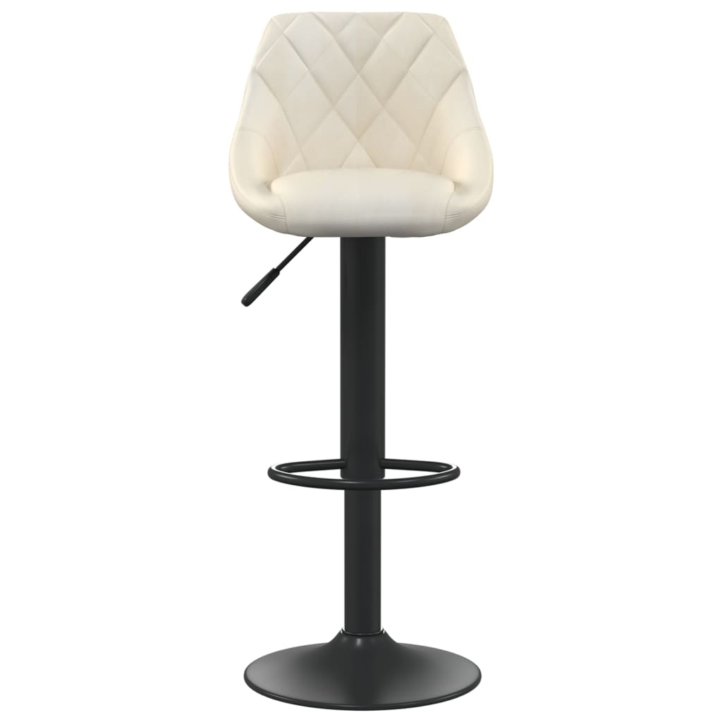 Thumbnail - vidaXL Barhocker Creme Samt