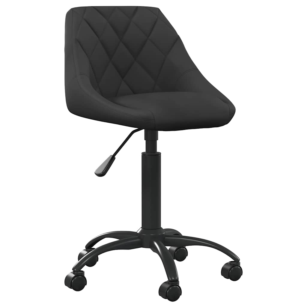 vidaXL Scaun de bucătărie, negru, catifea