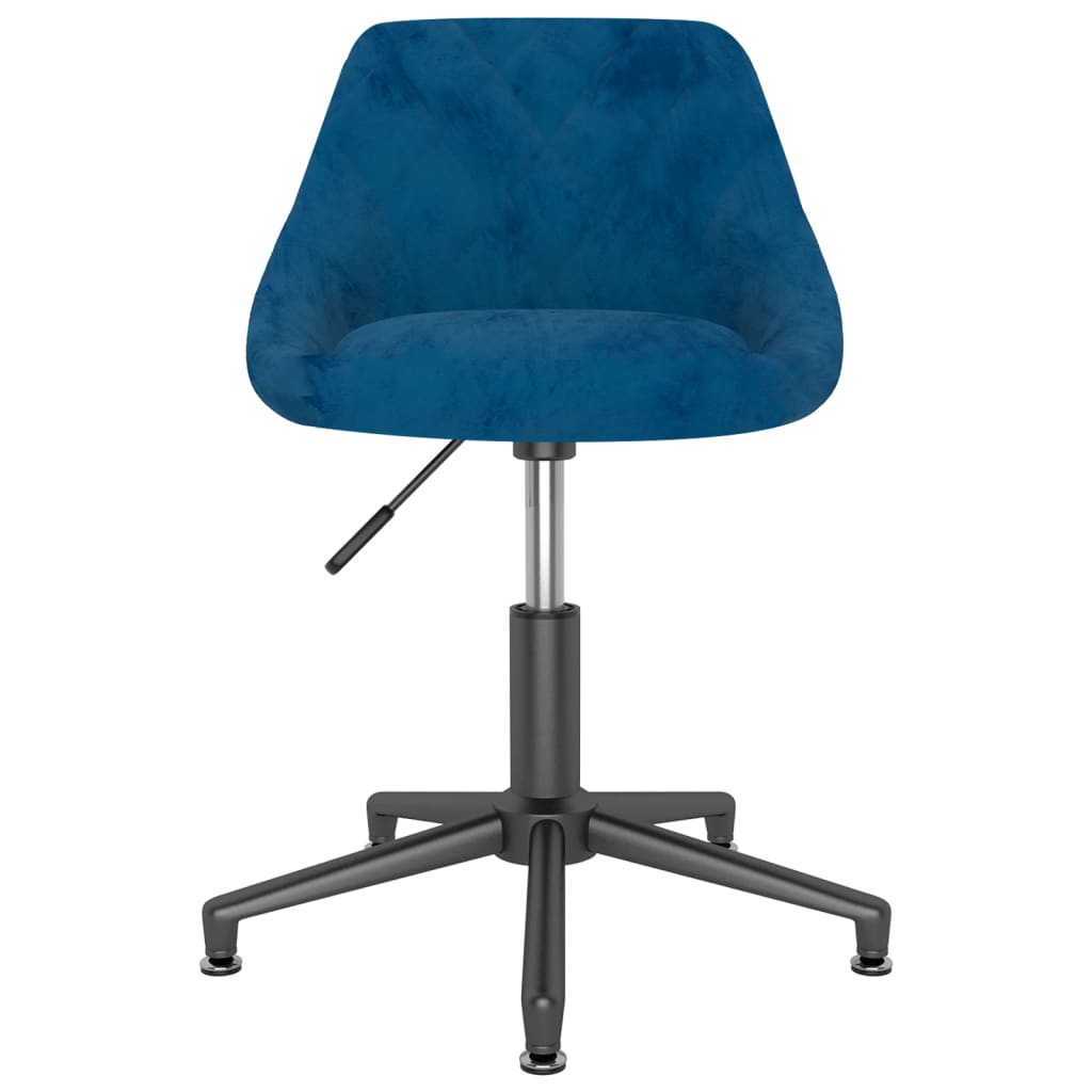 

vidaXL Kantoorstoel draaibaar fluweel blauw