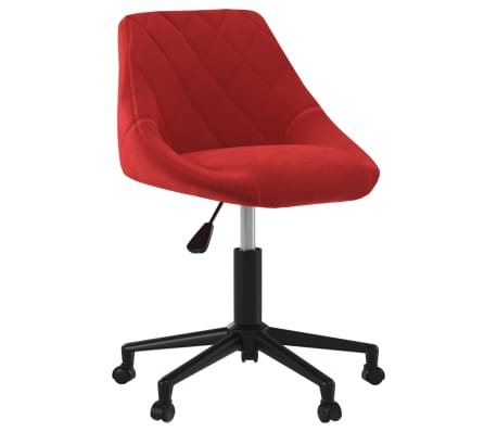 vidaXL Chaises à manger pivotantes lot de 2 rouge bordeaux velours