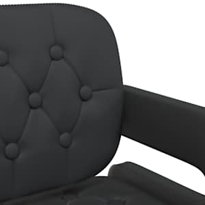 Otočné jídelní židle 2 ks černé umělá kůže - obrázek 8