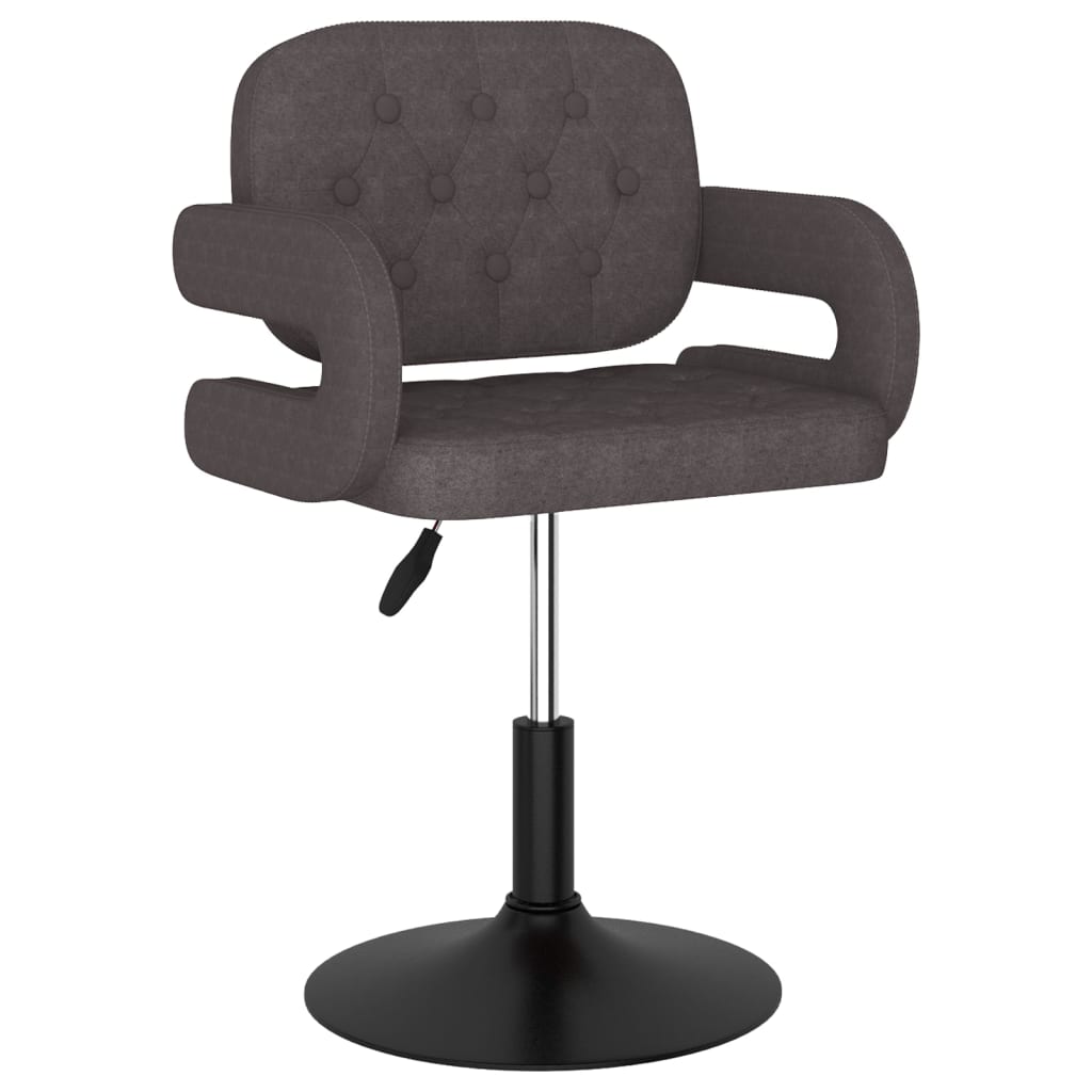 

vidaXL Eetkamerstoelen draaibaar 2 st stof taupe