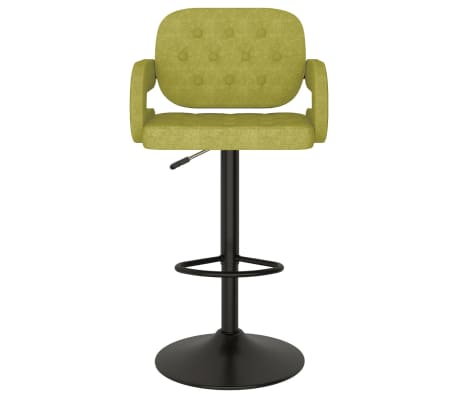 vidaXL Baro taburetė, žalios spalvos, audinys