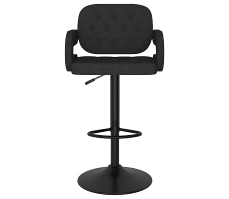 vidaXL Baro taburetė, juodos spalvos, audinys