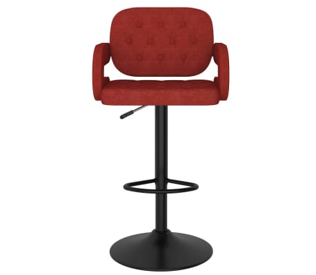 vidaXL Baro taburetė, raudonojo vyno spalvos, audinys