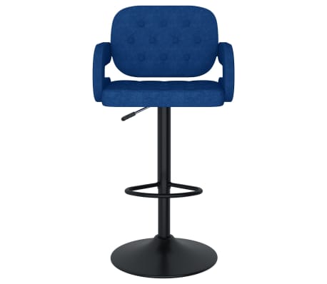 vidaXL 2 db kék szövet bárszék