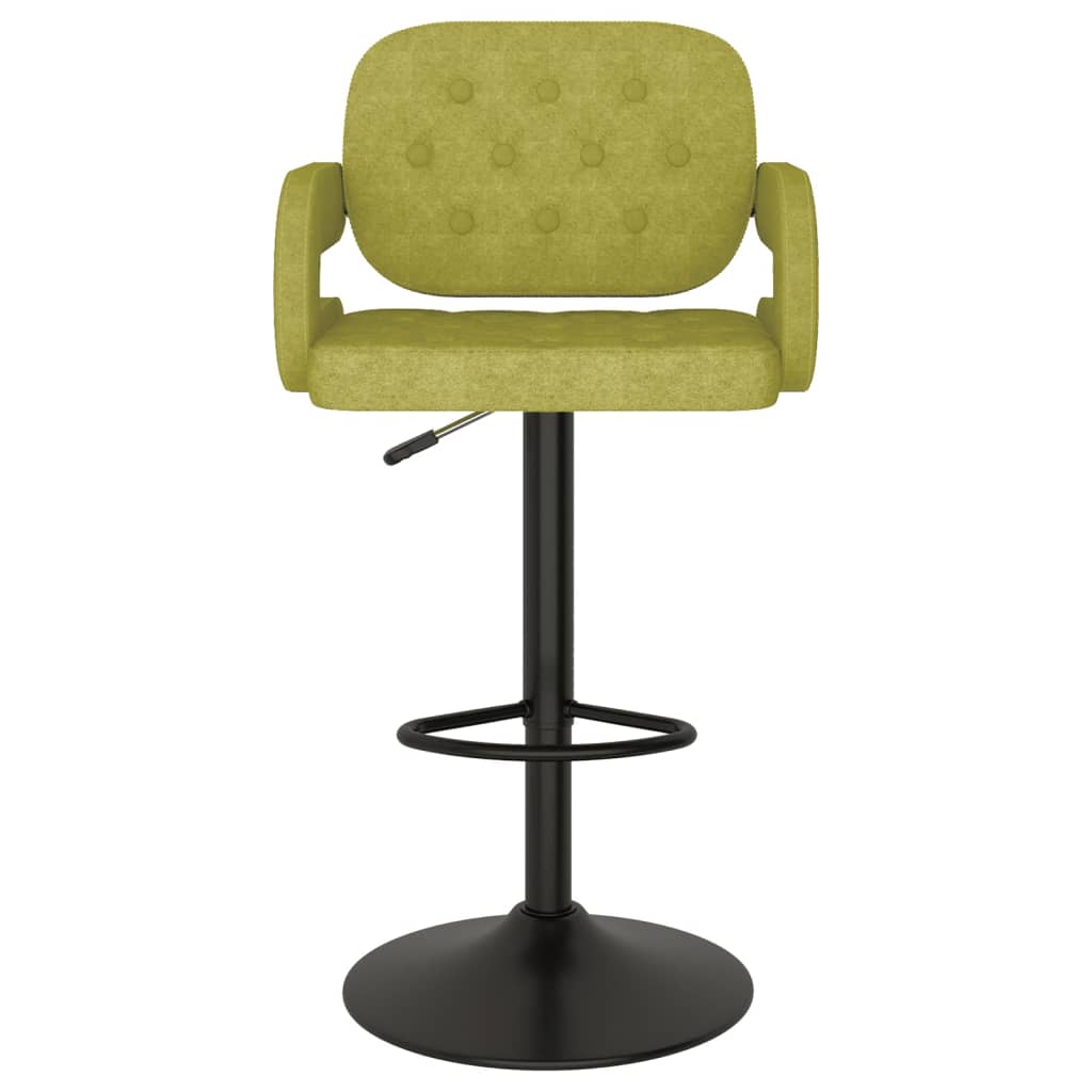 vidaXL Barski stolčki 2 kosa zeleno blago