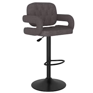 Barové židle 2 ks taupe textil - obrázek 6