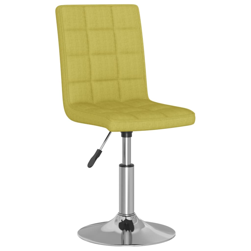 

vidaXL Eetkamerstoelen draaibaar 2 st stof groen