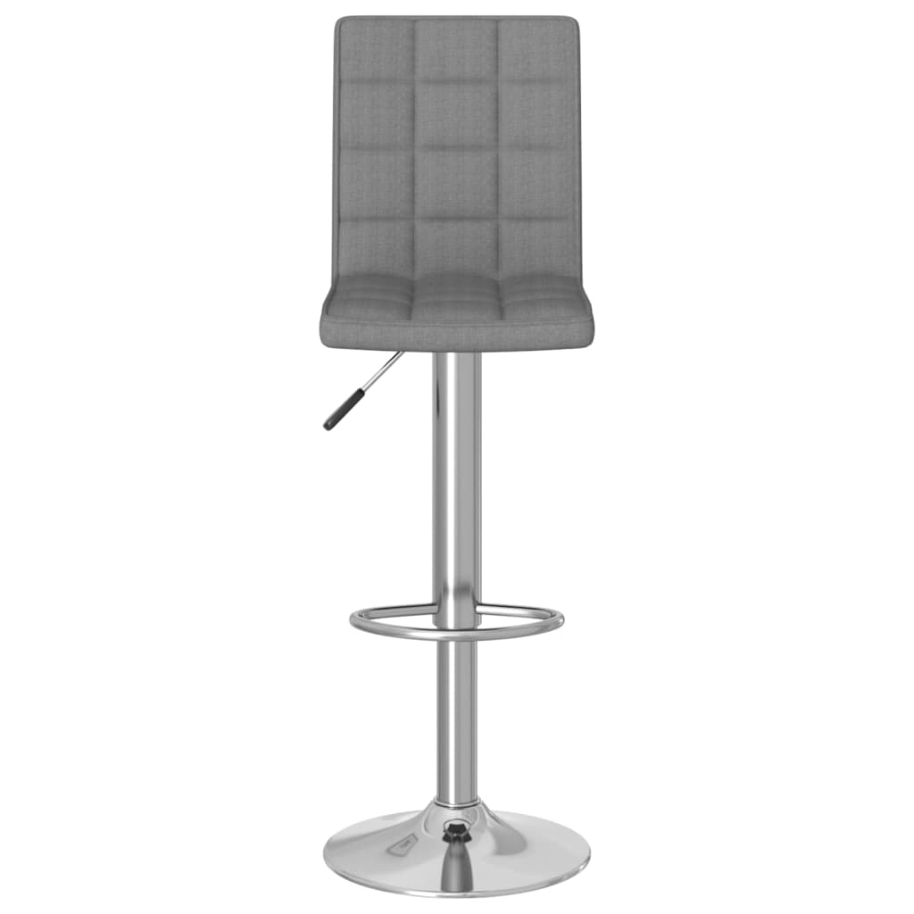 vidaXL Barová stolička světle šedá textil