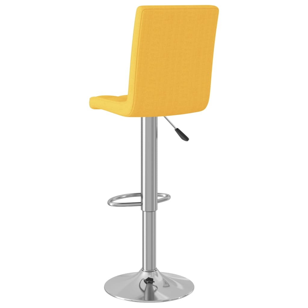 Бар табуретки, 2 бр, горчица, текстил