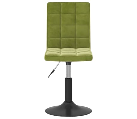 vidaXL Pasukama valgomojo kėdė, &scaron;viesiai žalios spalvos, aksomas