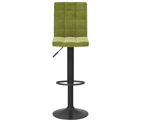 vidaXL Baro taburetė, &scaron;viesiai žalios spalvos, aksomas